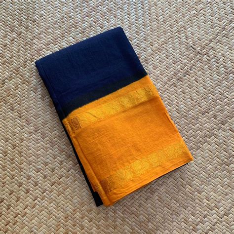 Annam Navy Blue, Cotton Blouse piece – villvam