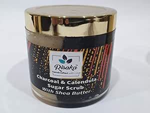 Buy Risaka Charcoal & Calendula Emulsifying Scrub with Shea Butter ...