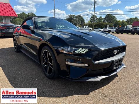 Pre-Owned 2020 Ford Mustang EcoBoost Premium Convertible in Hearne #P0953 | Allen Samuels ...