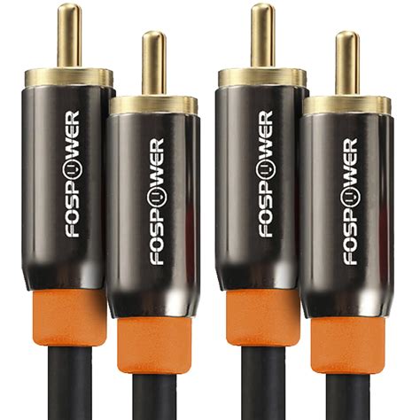 Fospower Digital Audio Coaxial Cable 24k Gold Plated Connectors Premium ...