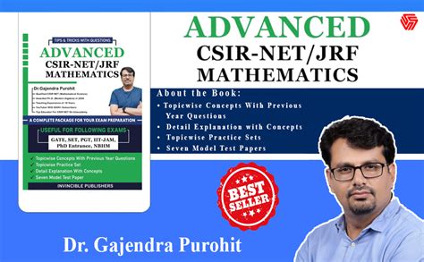 Buy Advanced CSIR-NET/JRF/Mathematics By Dr.Gajendra Purohit Book ...