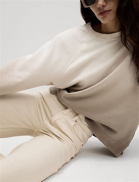 Buy Pure Cotton Ombre Sweatshirt at Marks & Spencer