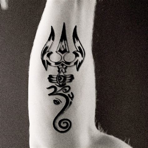 Voorkoms Trishul Eye With Om Tattoo Waterproof Men and Women Temporary ...