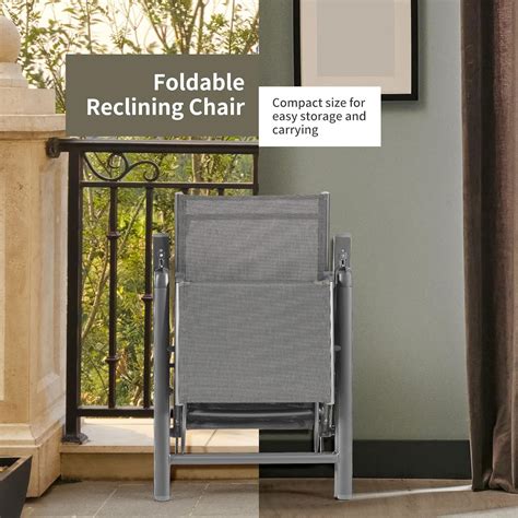 Buy Giantex Reclining Patio Chairs Folding Lounge Chair 7 Positions ...