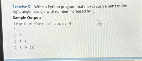 Image result for 10101010 Triangle Shaped Pattern Program in Python