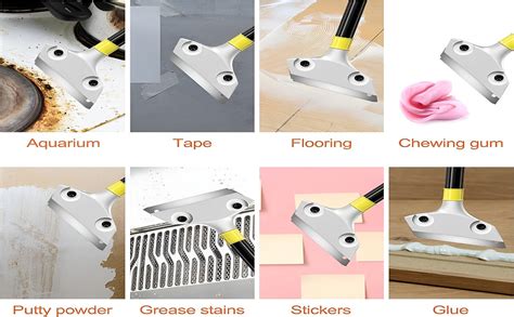 GION Razor Blade Scraper 12 Inch Heavy Duty Wide Scraper Tool for ...