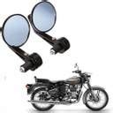 YAKONDA Royal Enfield Bullet Mirror - Round Rear View Side Mirror for ...