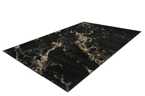 Rug MonTapis Marmoris black