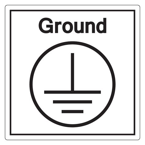 Earth Ground Sign Reflective Sign 的图像结果