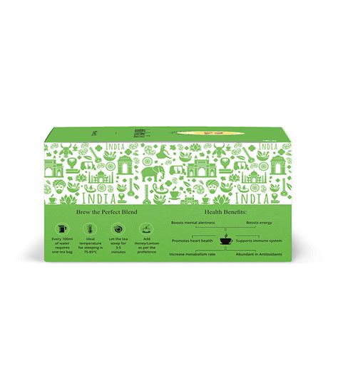 Pure Assam Green Tea Bags - Organic Ayurvedic Blend for Weight Loss ...