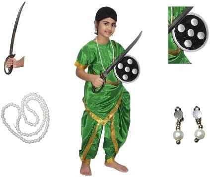 Buy Kaku Fancy Dresses National Hero/Freedom Fighter Rani Laxmi Bai ...