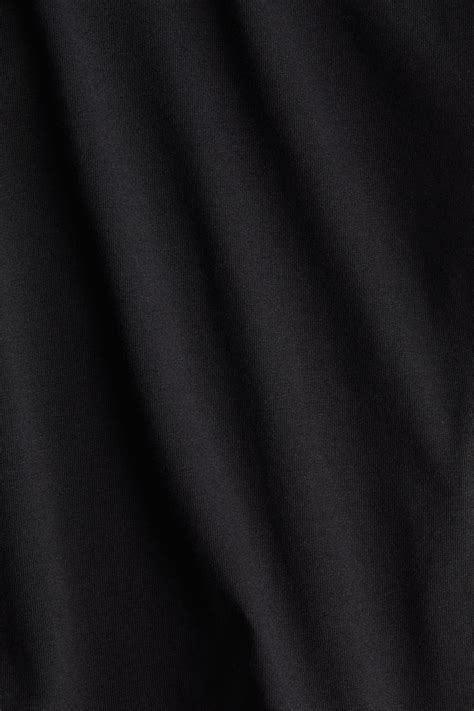 Cropped cotton top - Black - Ladies | H&M IN