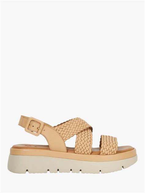 Dune London Lorro Woven Leather Flatform Sandals