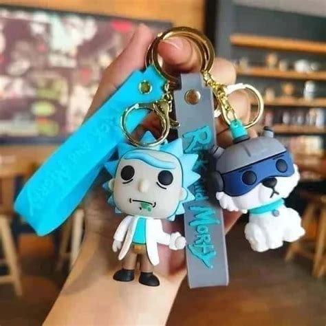 Rick and Morty 3D Keychain with Strap – Merakii Mee