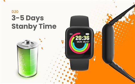 HAPI POLA D20 Stylish Smartwatch for Men and Women, Incoming Call, SMS ...