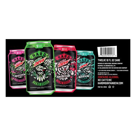 Buy Hard Mountain Dew Zero Sugar Malt Beverage Multipack 12oz 12pk ...