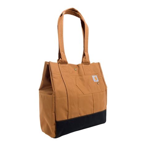 Carhartt Vertical Snap Tote 15.5-in X 14-in X 5.5-in Carhartt Brown ...