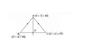 If the position vectors of the vertices A, B and C of a Δ ABC are ...