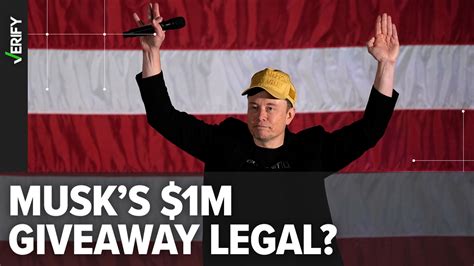 Is Elon Musk’s $1 million PAC petition giveaway illegal? Depends on who ...
