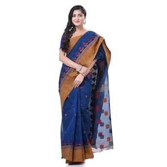 Buy dB DESH BIDESH Women`s Traditional Pure Handloom Cotton Saree Padmo ...