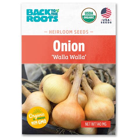 Back to the Roots Organic Walla Walla Onion Seeds, Delicious Addition ...