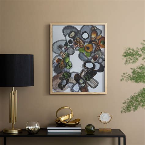 Ivy Bronx Amelia Island Stones Framed Print - Solid Wood | Wayfair