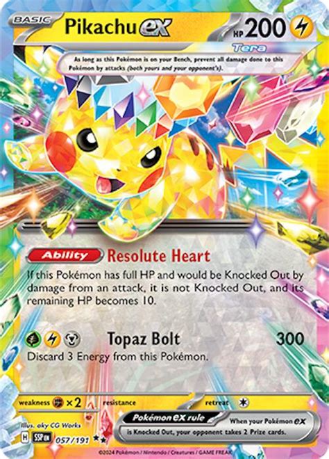 PIKACHU EX PIKACHU EX LIST