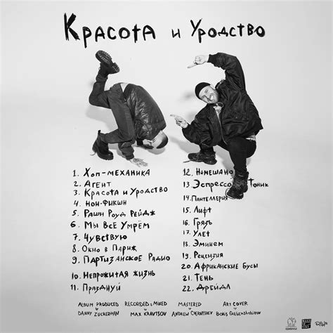 Оксимирон – Красота и Уродство (премьера альбома 2021): список песен