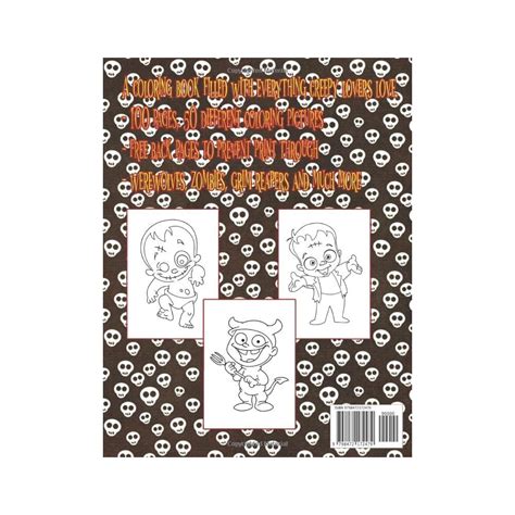 Buy Werewolves, mummies and vampires - creepy coloring book for boys: A ...