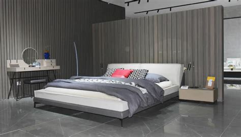 CBD家具卧室现代简约1.8米双人床主卧真皮大床cbd014 - 逛蠡口