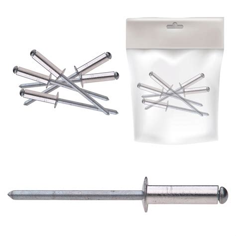 Nit aluminiowe stalowe zrywalne 4 x 20 mm - 50 szt 5901947809006 za 5 ...