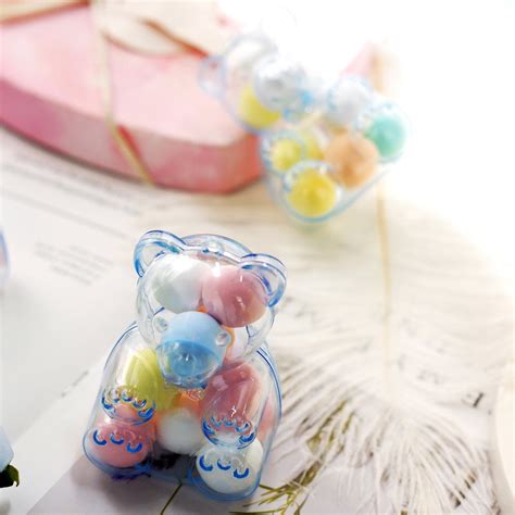 Buy Efavormart 12 Pack - 3 Blue Teddy Bear Favor Candy Containers, Baby ...