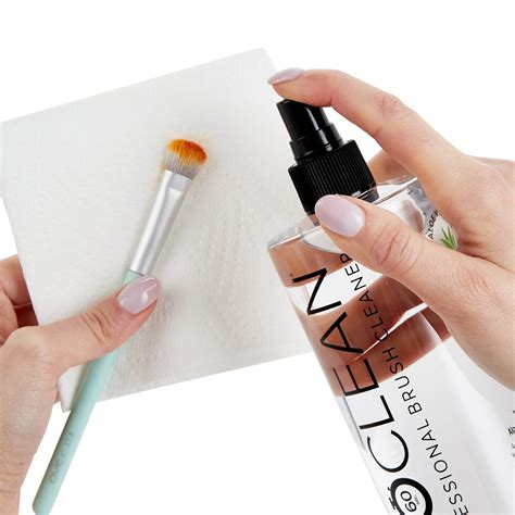 Makeup Brush Cleaner with Spray Top