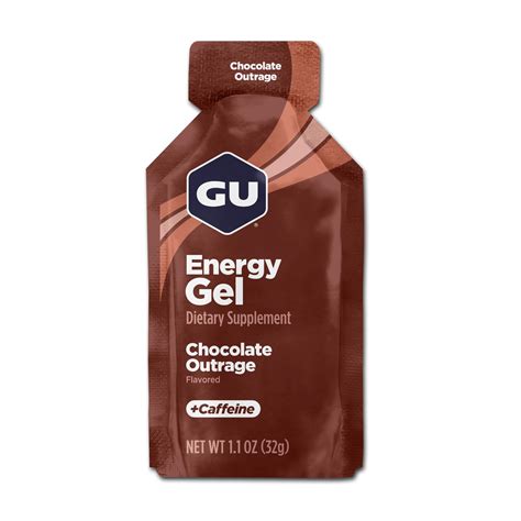 Energy Gel Gu Energy Original Chocolate Outrage, paquete de 8 | Bodega ...