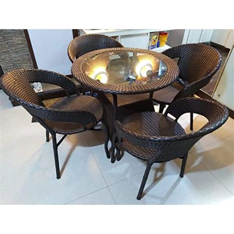 Bhairav Store D-12 Garden Patio 4 Seater Chair And 1Table Set Balcony ...
