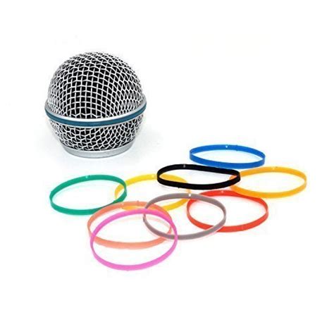 ZRAMO Colorful Color Choices Silicone Ribbon Microphone Ball Head Mesh ...