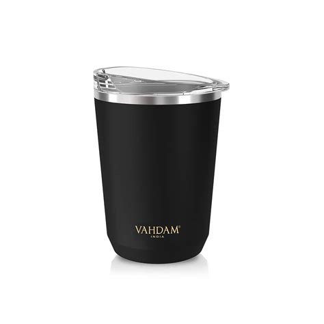Buy VAHDAM Ardour Tea Tumbler or Black Mug for Coffee (350 ml ...