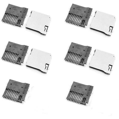 QMseller 10 Pcs Spring Loaded Push/Push Micro SD Transflash Memory Card ...