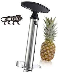 Jini Collection® Stainless Steel Pineapple Cutter/Peeler Fruit/Slicer ...