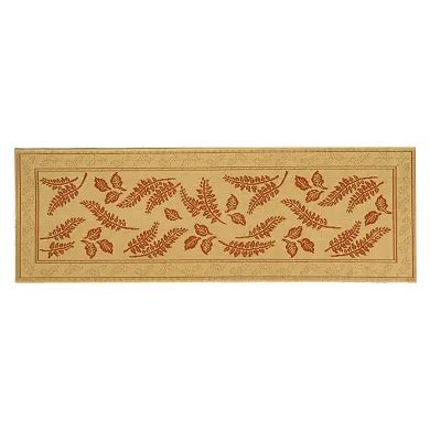 Safavieh Courtyard Ferns Framed Indoor Outdoor Rug