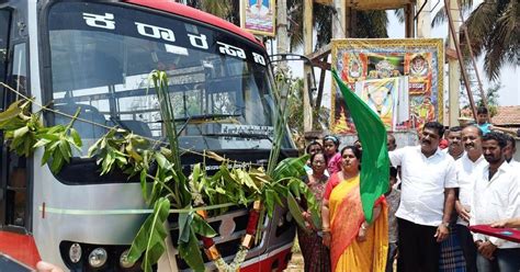 mla h.t. manju green signal for new transport bus service
