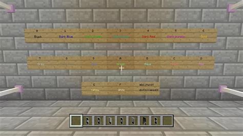 Image result for Minecraft Color Commands