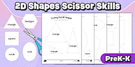 3D Shapes Coloring Worksheet