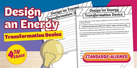 Fourth Grade Design an Energy Transformation Device - Twinkl
