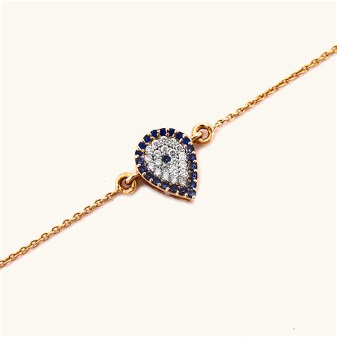 Evil Eye Drop Bracelet – Caratly