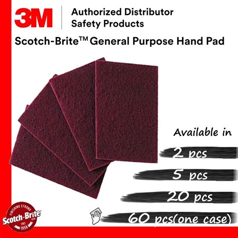 3M 7447 Scotch-Brite General Purpose Hand Pad / Hand Finishing Pad 6" x ...