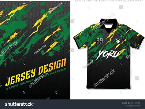 Sublimation Jersey T Shirt Design Stripe Stock Vector (Royalty Free ...