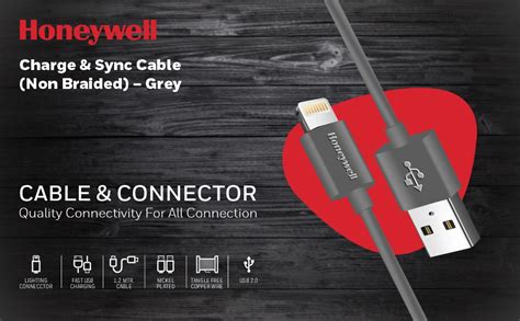 Honeywell USB to Lightning cable, MFI-certified,lighting connector ...