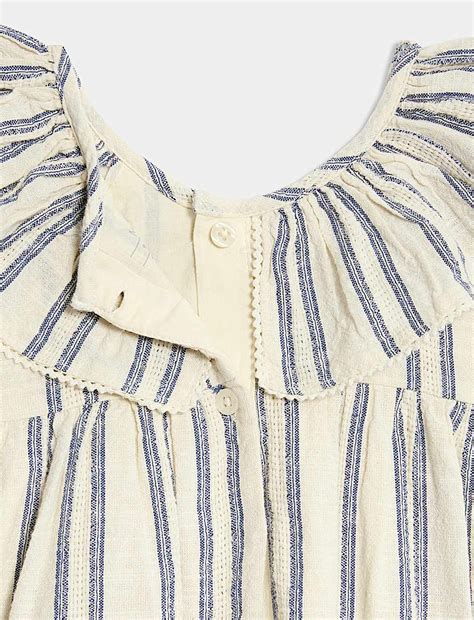 Buy Pure Cotton Striped Dress (0-3 Yrs) at Marks & Spencer