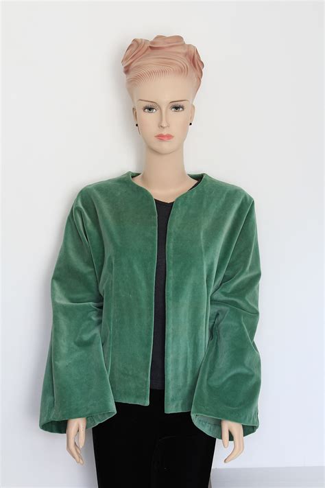 Green Velvet Jacket | Greenie Dresses For Less
